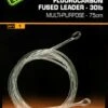 Fox Fluorocarbon Fused Leader 30lb - No Swivel 75cm -Korda Sportvissen Winkel fox fox fluorocarbon fused leader 30lb no swivel 7