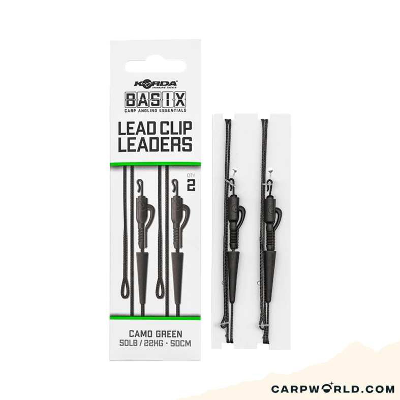 Korda Basix Lead Clip Leaders 3 Korda Basix Lead Clip Leaders