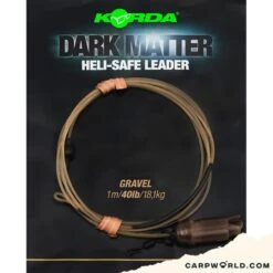 Korda Dark Matter Leader Heli Safe 40lb 1m
