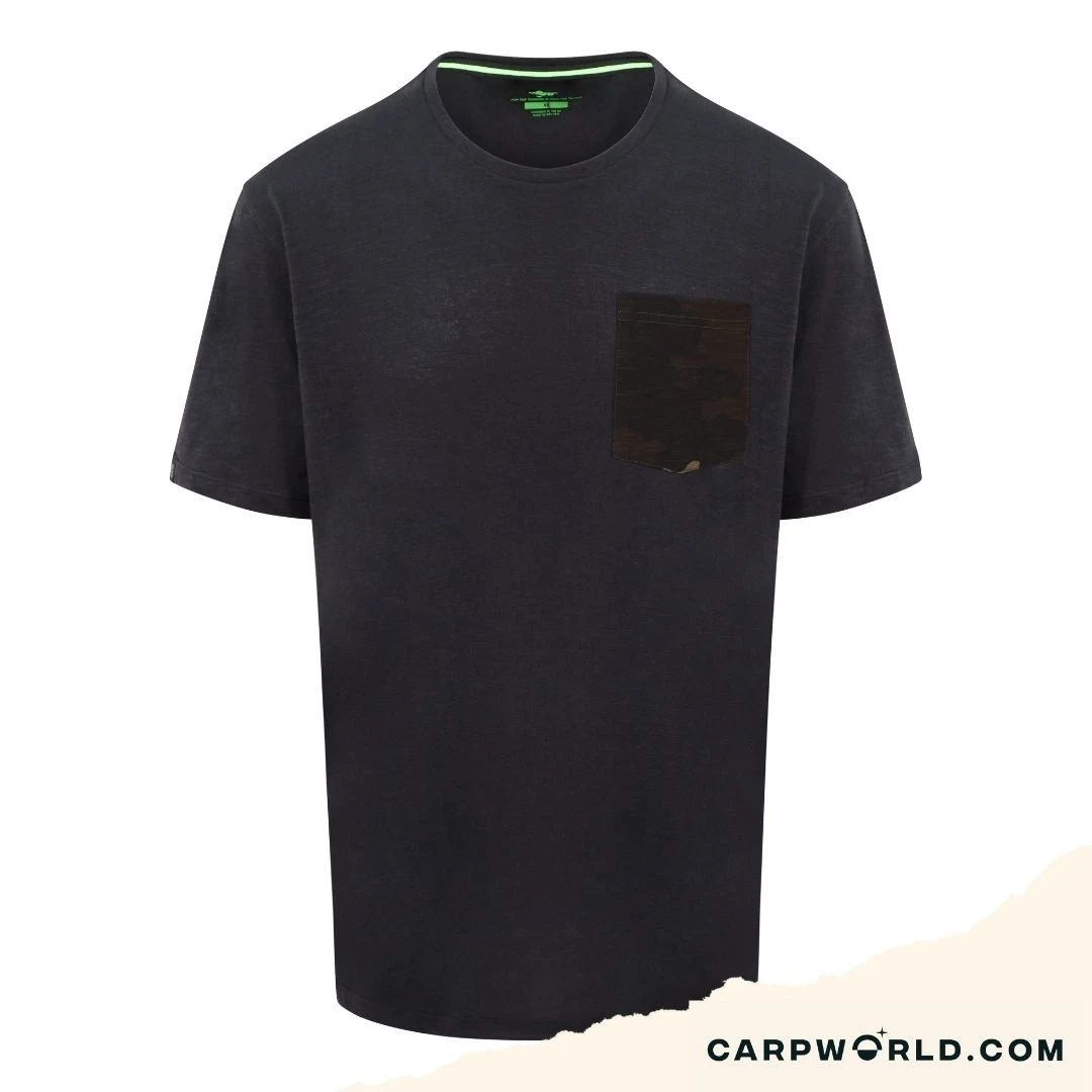 Korda LE Kamo Pocket Tee Black 3 Korda LE Kamo Pocket Tee Black