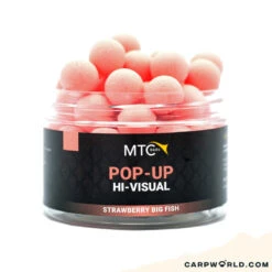 MTC Baits Strawberry Big Fish Pop-Up Hi-Visual
